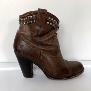 Frye studded booties